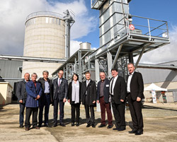 Inauguration du site de production de pellets Celticoat à Rostrenen le 16 septembre 2017